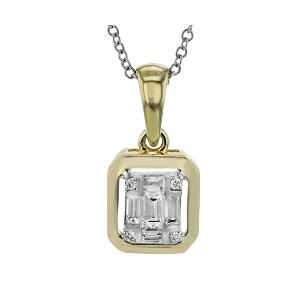 18k Two-tone Gold Diamond Pendant James & Williams Jewelers Berwyn, IL