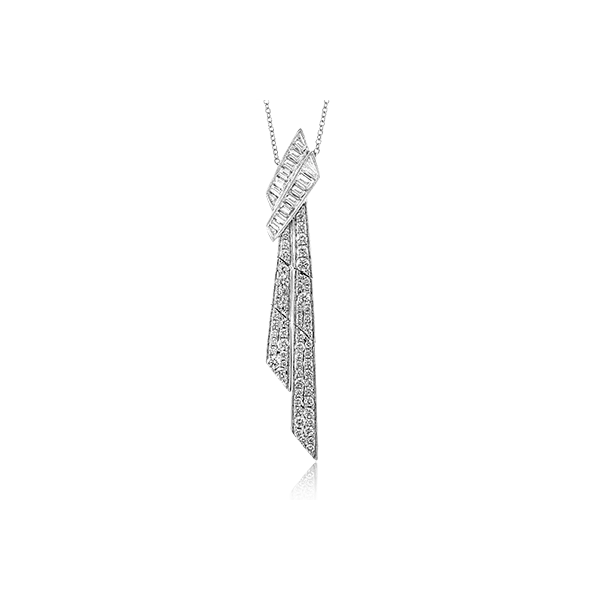 18k White Gold Diamond Pendant Quenan's Fine Jewelers Georgetown, TX