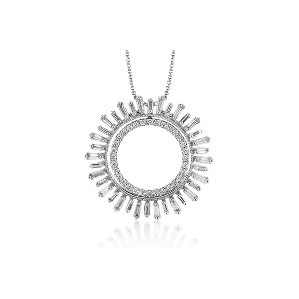 18k White Gold Diamond Pendant Diamond Showcase Longview, WA