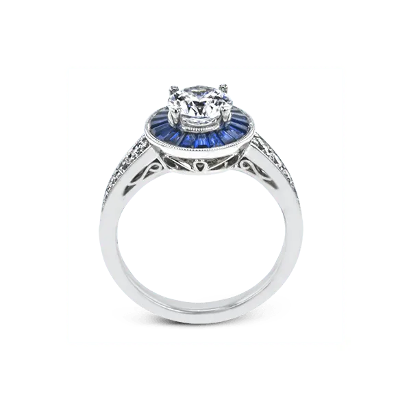 Platinum Semi-mount Engagement Ring Image 3 Diamond Showcase Longview, WA