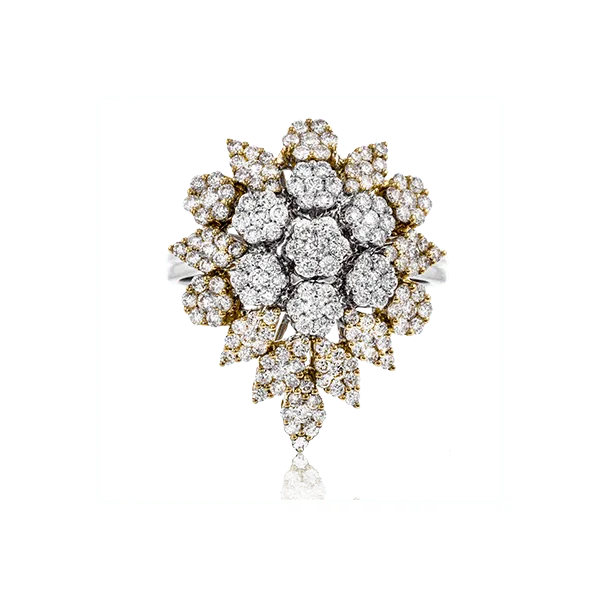 18k Two-tone Gold Diamond Fashion Ring Image 2 Diamond Showcase Longview, WA