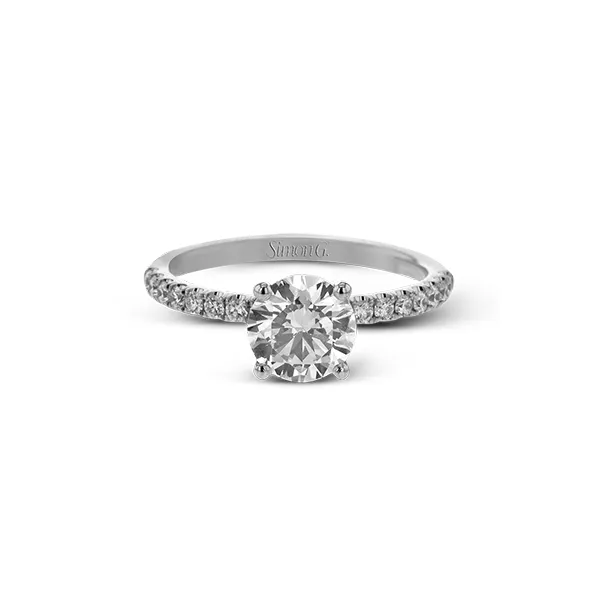 Platinum Semi-mount Engagement Ring Image 2 Diamond Showcase Longview, WA