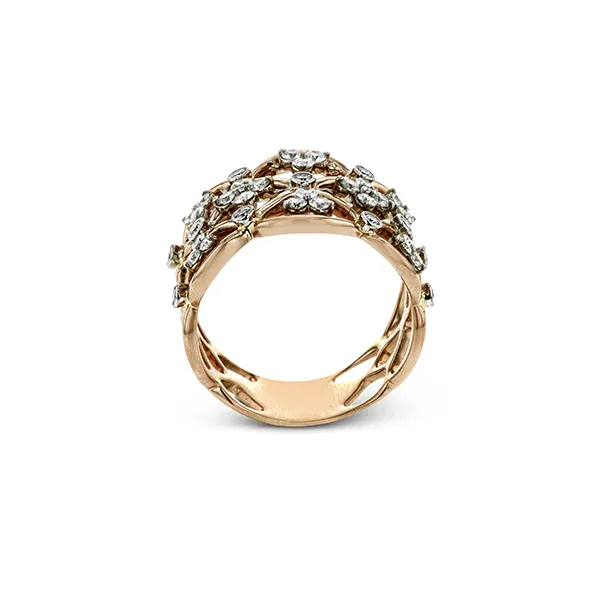 18k White & Rose Gold Diamond Fashion Ring Image 3 Quenan's Fine Jewelers Georgetown, TX