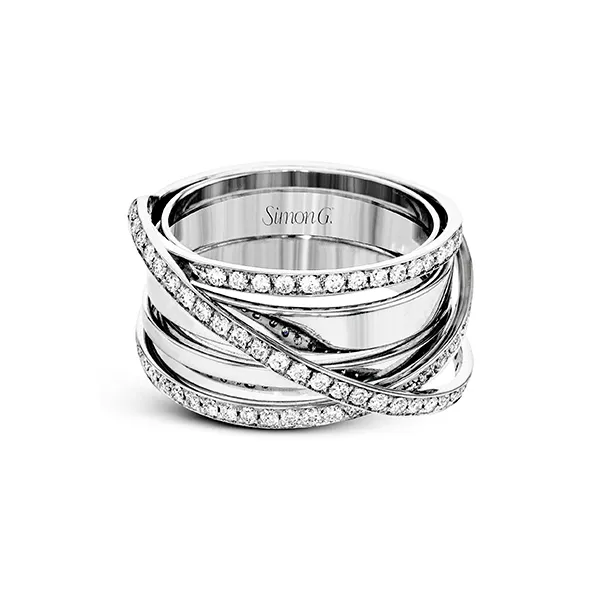 18k White Gold Diamond Fashion Ring Image 2 Diamond Showcase Longview, WA