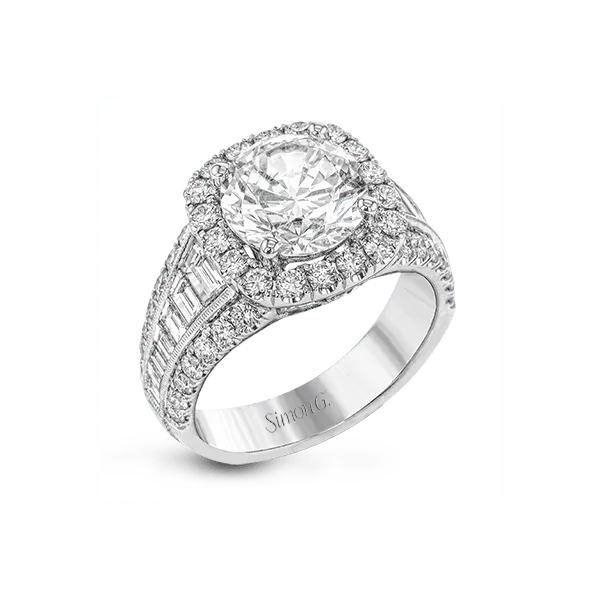 18k White Gold Semi-mount Engagement Ring Diamond Showcase Longview, WA