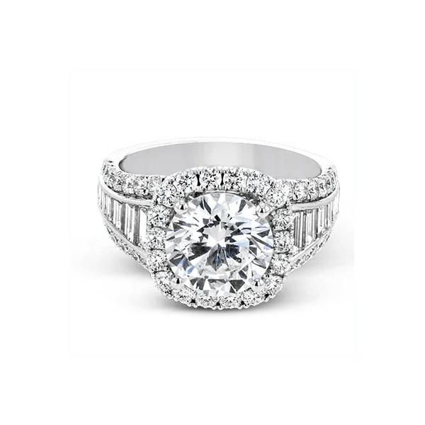 18k White Gold Semi-mount Engagement Ring Image 2 Diamond Showcase Longview, WA