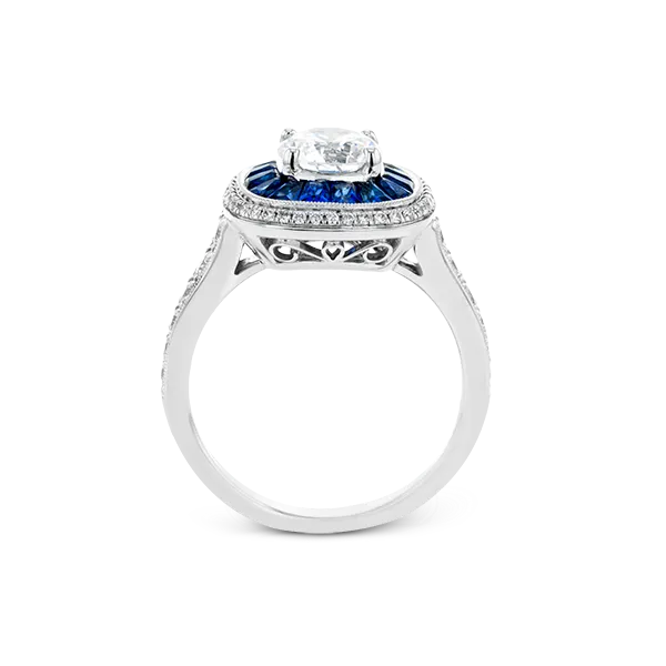 18k White Gold Semi-mount Engagement Ring Image 3 Diamond Showcase Longview, WA