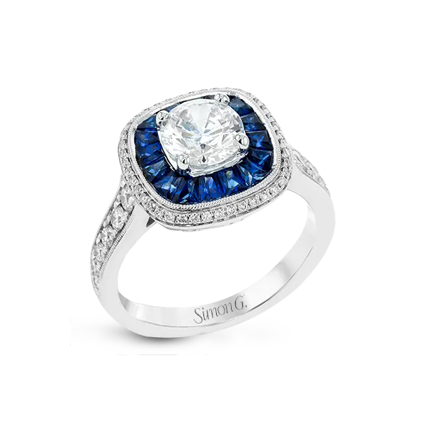 Platinum Semi-mount Engagement Ring Jim Bartlett Fine Jewelry Longview, TX