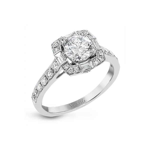 18k White Gold Semi-mount Engagement Ring Diamond Showcase Longview, WA