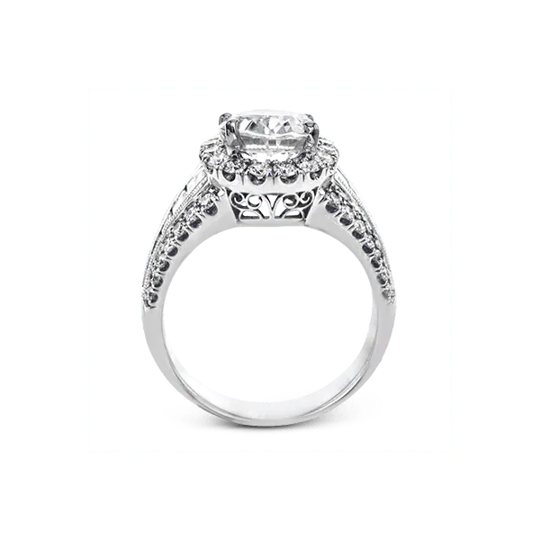 18k White Gold Semi-mount Engagement Ring Image 3 Diamond Showcase Longview, WA