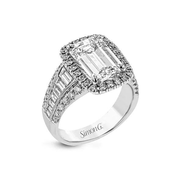 Platinum Semi-mount Engagement Ring Jim Bartlett Fine Jewelry Longview, TX