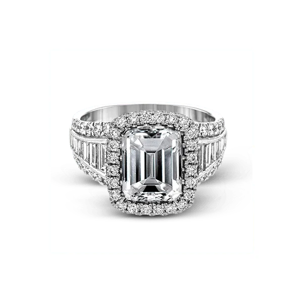 Platinum Semi-mount Engagement Ring Image 2 Jim Bartlett Fine Jewelry Longview, TX