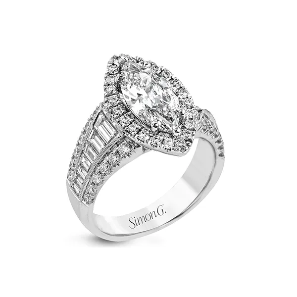 18k White Gold Semi-mount Engagement Ring Diamond Showcase Longview, WA