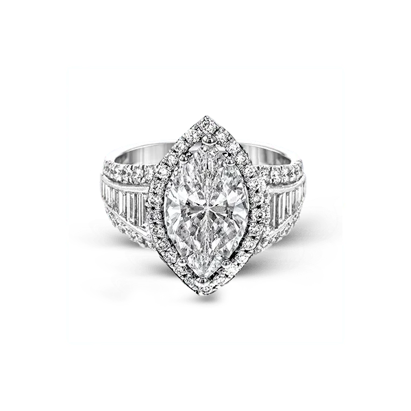 18k White Gold Semi-mount Engagement Ring Image 2 Diamond Showcase Longview, WA