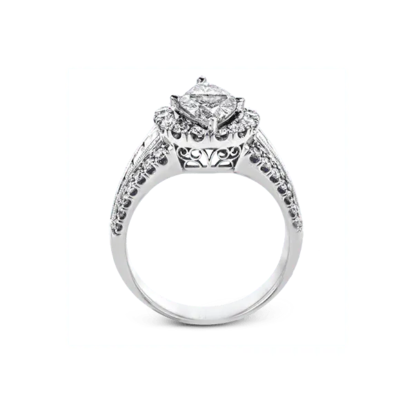 18k White Gold Semi-mount Engagement Ring Image 3 Diamond Showcase Longview, WA