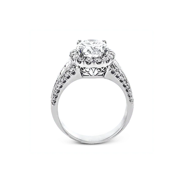 18k White Gold Semi-mount Engagement Ring Image 3 Diamond Showcase Longview, WA
