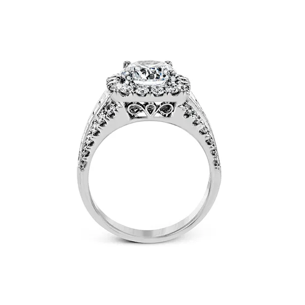 18k White Gold Semi-mount Engagement Ring Image 3 Diamond Showcase Longview, WA