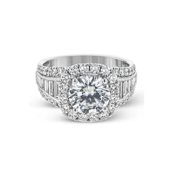 Platinum Semi-mount Engagement Ring Image 2 James & Williams Jewelers Berwyn, IL
