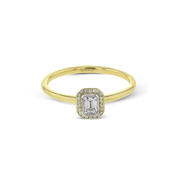 18k Yellow Gold Semi-mount Engagement Ring Image 2 The Diamond Shop, Inc. Lewiston, ID