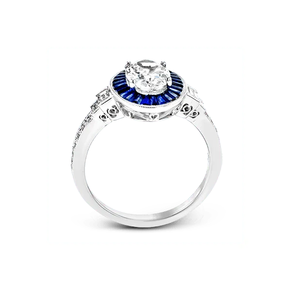 Platinum Semi-mount Engagement Ring Image 3 Diamond Showcase Longview, WA