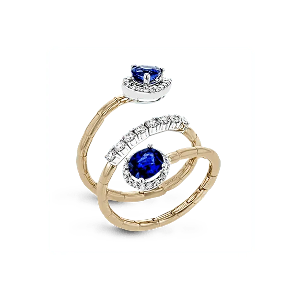 18k White & Rose Gold Gemstone Fashion Ring Diamonds Direct St. Petersburg, FL