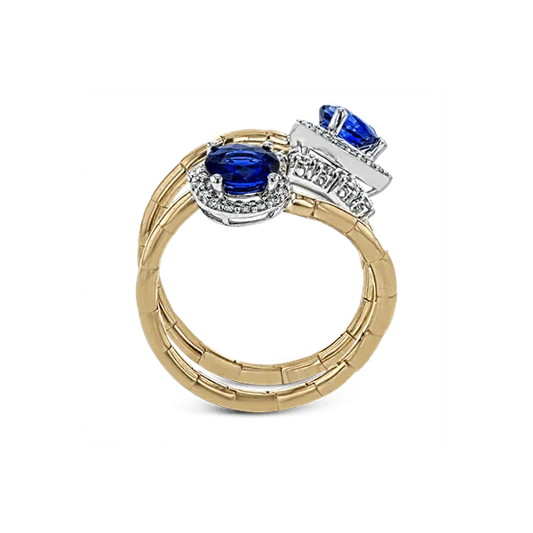 18k White & Rose Gold Gemstone Fashion Ring Image 3 Diamonds Direct St. Petersburg, FL