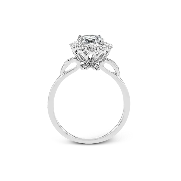 18k White Gold Semi-mount Engagement Ring Image 3 James & Williams Jewelers Berwyn, IL