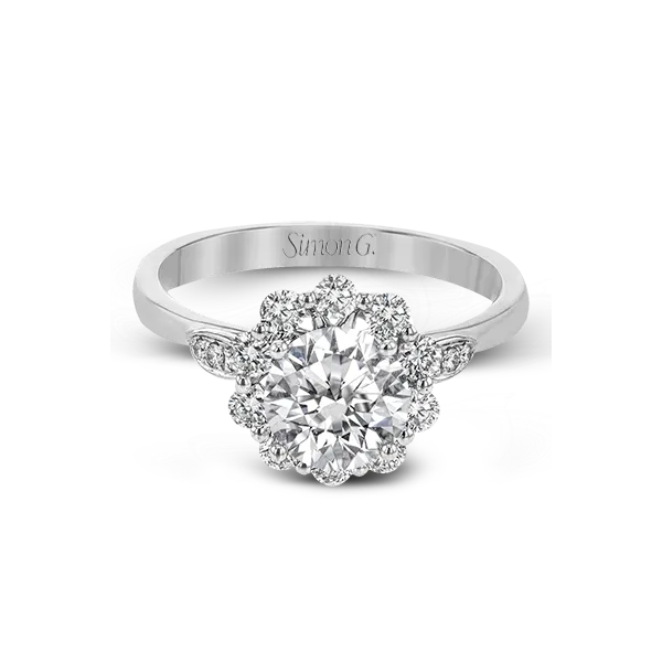 Platinum Semi-mount Engagement Ring Image 2 Diamond Showcase Longview, WA