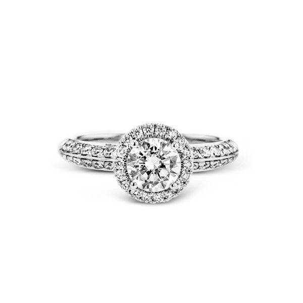 Platinum Semi-mount Engagement Ring Image 2 Diamond Showcase Longview, WA
