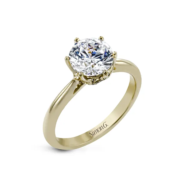 18k Yellow Gold Semi-mount Engagement Ring Diamond Showcase Longview, WA