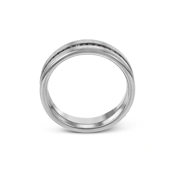 18k Black Gold Men's Wedding Band Image 2 Diamond Showcase Longview, WA