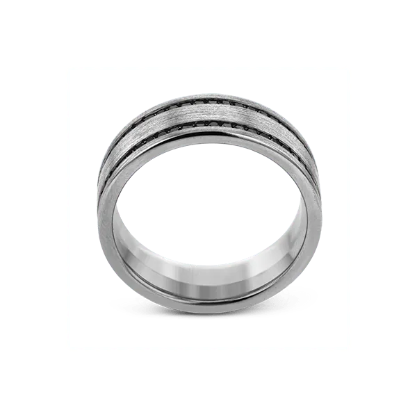 14k White Gold Men's Wedding Bands Image 3 Diamonds Direct St. Petersburg, FL