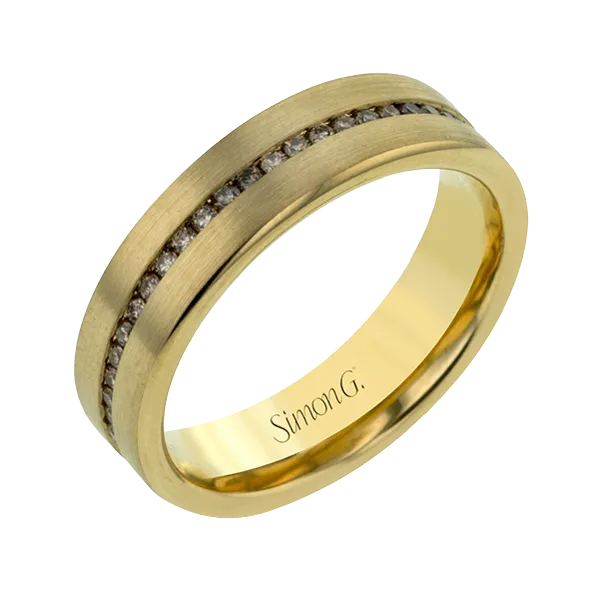 14k Yellow Gold Men's Wedding Band Diamond Showcase Longview, WA