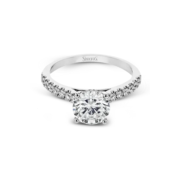 Platinum Semi-mount Engagement Ring Image 2 Diamond Showcase Longview, WA