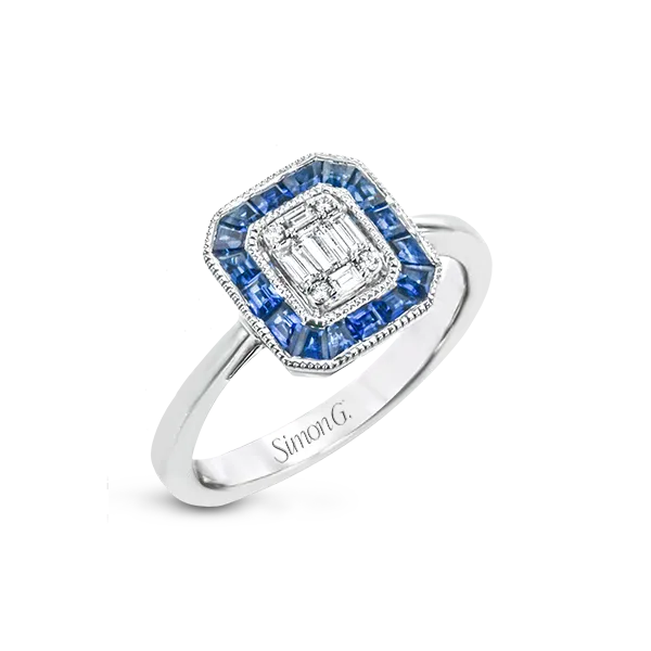 18k White Gold Gemstone Fashion Ring Diamond Showcase Longview, WA