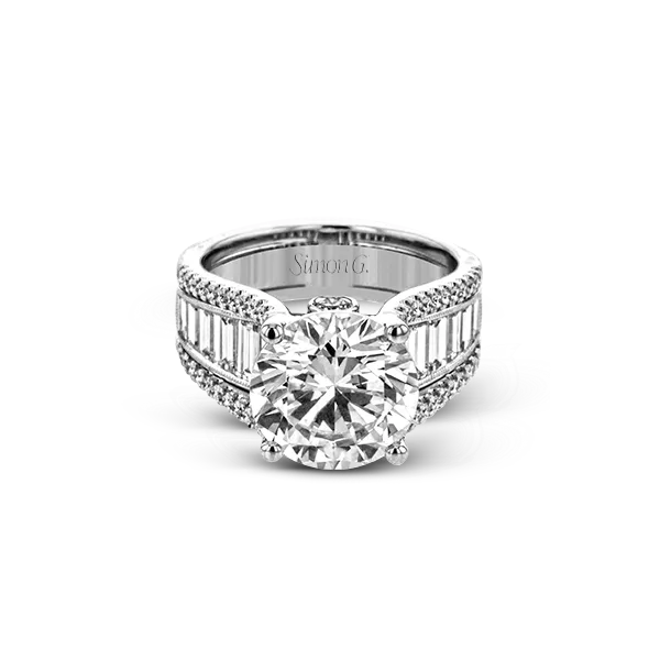 18k White Gold Semi-mount Engagement Ring Image 2 Diamond Showcase Longview, WA