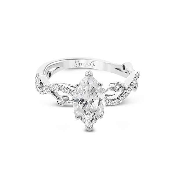 Platinum Semi-mount Engagement Ring Image 2 Diamond Showcase Longview, WA