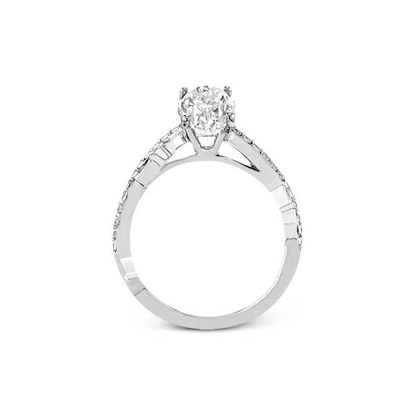 18k White Gold Semi-mount Engagement Ring Image 2 Diamond Showcase Longview, WA