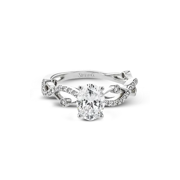 18k White Gold Semi-mount Engagement Ring Image 3 Diamond Showcase Longview, WA