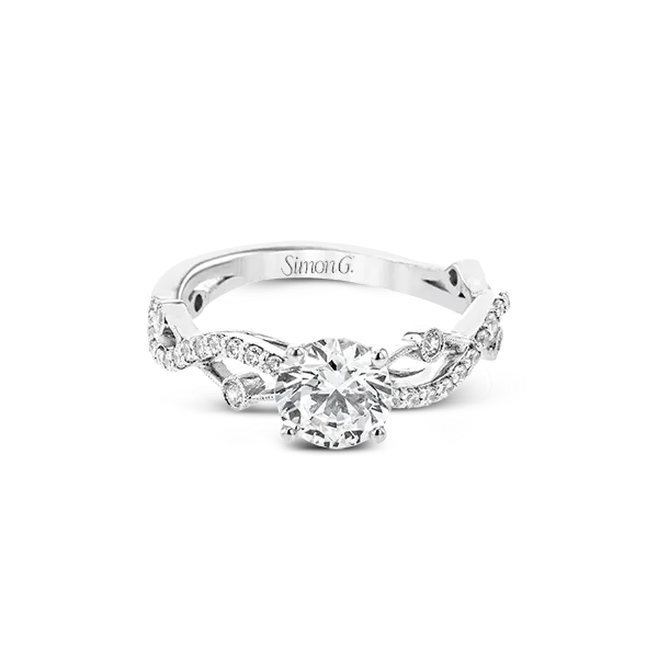 Platinum Semi-mount Engagement Ring Image 3 Diamond Showcase Longview, WA