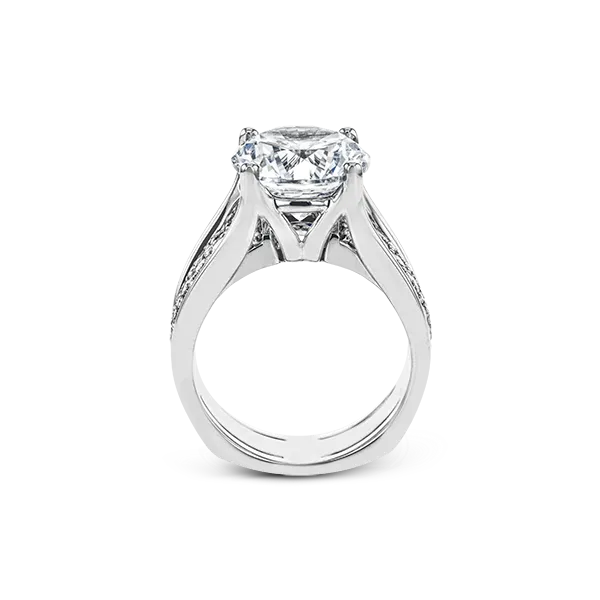 18k White Gold Semi-mount Engagement Ring Image 3 Diamond Showcase Longview, WA