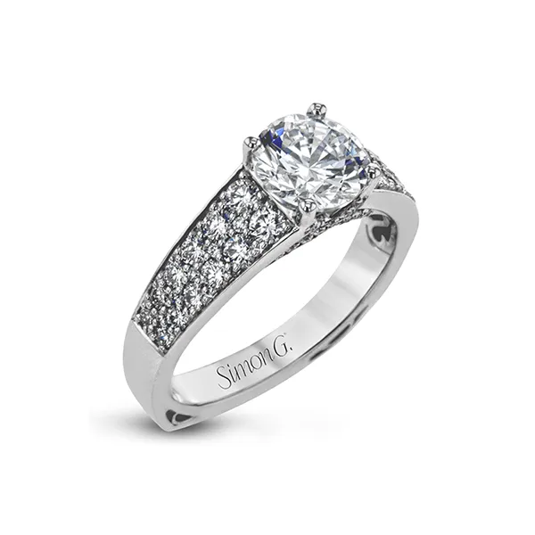 18k White Gold Semi-mount Engagement Ring Diamond Showcase Longview, WA