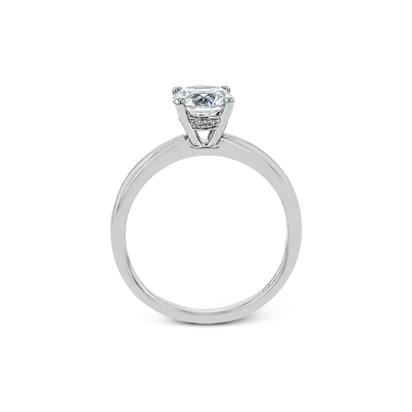 18k White Gold Semi-mount Engagement Ring Image 3 Diamond Showcase Longview, WA
