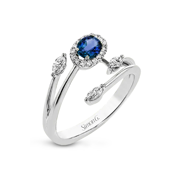 18k White Gold Gemstone Fashion Ring Diamond Showcase Longview, WA