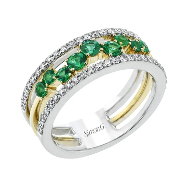 18k Two-tone Gold Gemstone Fashion Ring Diamond Showcase Longview, WA