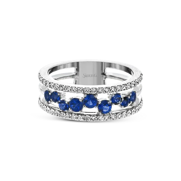 18k White Gold Gemstone Fashion Ring Image 2 Diamond Showcase Longview, WA