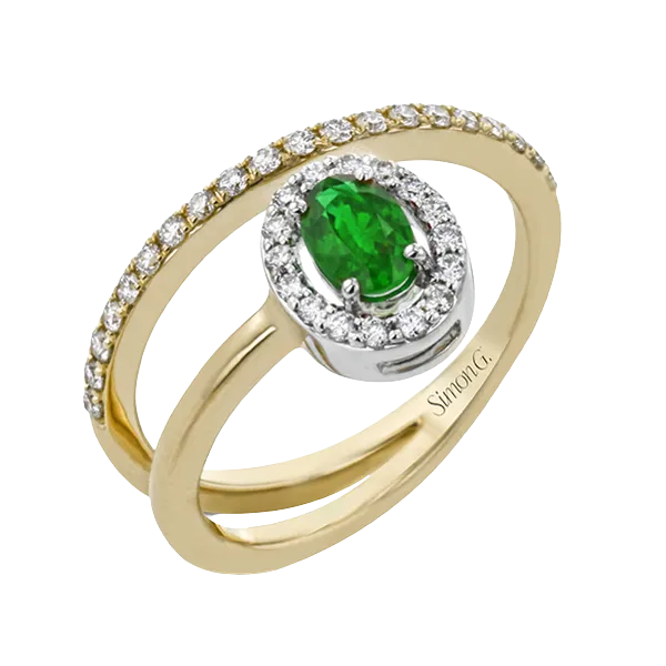 18k Two-tone Gold Gemstone Fashion Ring Diamond Showcase Longview, WA