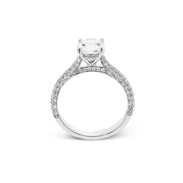 18k White Gold Semi-mount Engagement Ring Image 3 Diamond Showcase Longview, WA