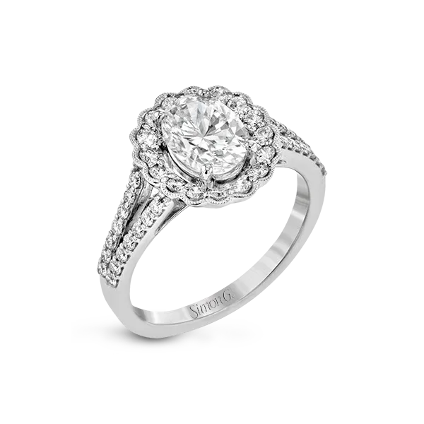 Platinum Semi-mount Engagement Ring Diamond Showcase Longview, WA