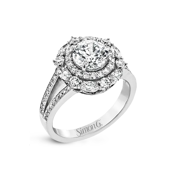 18k White Gold Semi-mount Engagement Ring Diamond Showcase Longview, WA